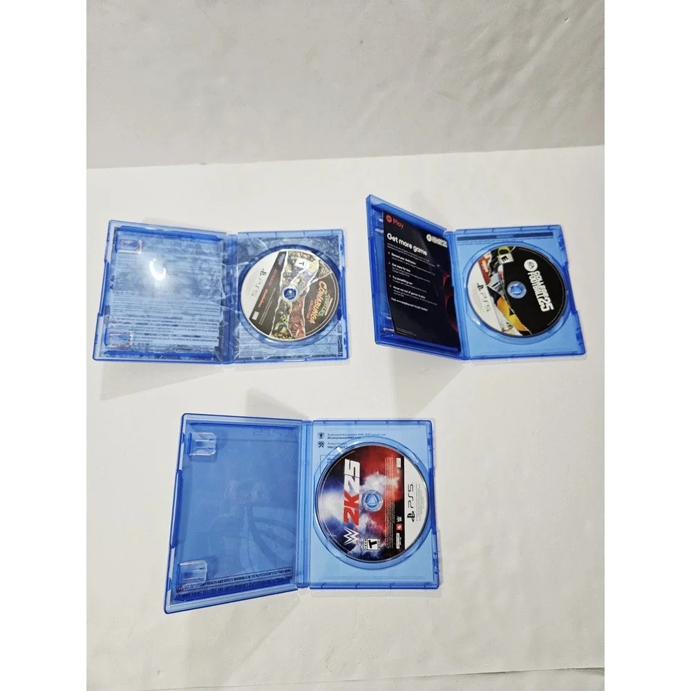 PS5 Game Lot Ninja Turtles, WWE‎ 2K 25 And College Football